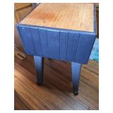 Butcher Block Kitchen Island Table on Wheels