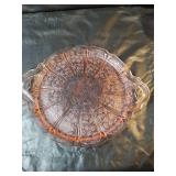 Depression Era Pink Glass Set with Character Glasses