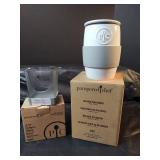 NIB Pampered Chef Kitchen Set - Ceramic Egg Cooker & Cup Slicer