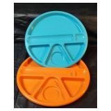 NIP Rainbow Color Food Storage Container Set with Divided Plates