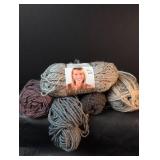 Lion Brand Yarn Set with Crochet Cloche Pattern