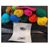Red Heart Super Saver Yarn Bundle with Crochet Pattern