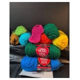 Red Heart Super Saver Yarn Bundle with Crochet Pattern