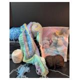 Cuddly Confections Baby Blanket Crochet Pattern with Yarn