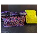 Floral Pattern Insulated Lunch Box with  Arctic Zone storage