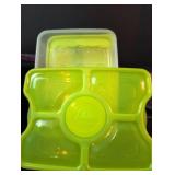 Floral Pattern Insulated Lunch Box with  Arctic Zone storage