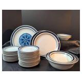 Blue Floral Dinnerware Set