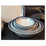 Blue Floral Dinnerware Set