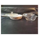 Corning Ware 3 Piece Spice of Life Cookware Set with Lids and Small Anchor Hocking with Lid Casserole