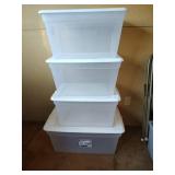 Sterilite Storage Container Set, Two Sizes