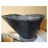 Traditional Coal Scuttle and Fireplace Tool Set