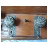 Decorative Iron Sconces with Wooden Shelf, See Measurements