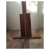Solid Oak Coat Rack Stand, 73 inches tall