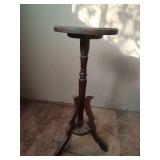 Bookshelf 23.5 wide x 54 tall x 9.5 deep and Wood Plant Stand (leg needs a screw put in)