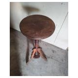 Bookshelf 23.5 wide x 54 tall x 9.5 deep and Wood Plant Stand (leg needs a screw put in)