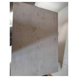 White Painted Wooden Table with Decorative Cutouts, 34 wide x 24 deep x 30 tall