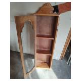 Wooden Display Cabinet with Wire Mesh Door, 41 tall x 5 deep x 11 wide