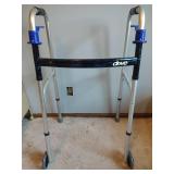 New Drive Medical Walker, Wood Cane and Metal Stability Cane