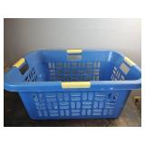Plastic Laundry Baskets, Clothespin Bag and Wastebasket