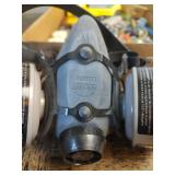 North 5500/7700 Respirator with Filters, Extra Respirator, Stanley Stapler and Mixed Lot of Electrical and More
