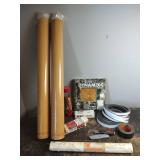 Home Improvement Lot- , Vinyl Floor Tile, Floor Liner, L- Cheat Flooring Nails, Tools and More