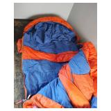 Coleman Sleeping Bag, Zipper Closure with Drawstring Hood, Adult Size