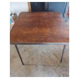 Metal Folding Table with 3 Folding Chairs