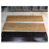 3 Steel Cord Cover Plates, 9 x 4