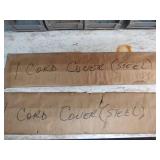 3 Steel Cord Cover Plates, 9 x 4