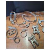 Mixed Lot Industrial Hardware - Clamps and Hooks