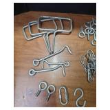 Large Lot of Metal Cotter Pins and R-Clips