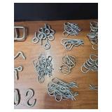 Large Lot of Metal Cotter Pins and R-Clips