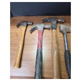 Collection of Used Hammers and Tools