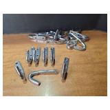 19ct Chrome Plated Double Screw Hooks