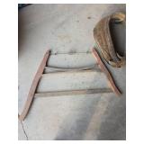 Buck Saw with Leather Horse Collar