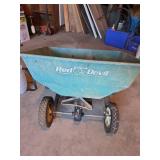 Red Devil Pull Broadcast Spreader with Sprayer