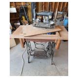New Royal Antique Sewing Machine with Ornate Cast Iron Base