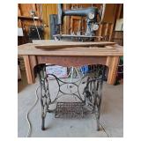 New Royal Antique Sewing Machine with Ornate Cast Iron Base