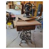 New Royal Antique Sewing Machine with Ornate Cast Iron Base