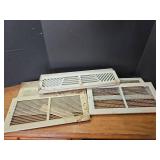 White Metal HVAC Return Air Vent Covers