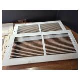 White Metal HVAC Return Air Vent Covers