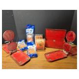 Red Safety Reflectors and Marker Lights