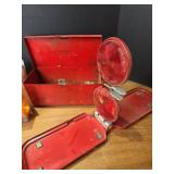 Red Safety Reflectors and Marker Lights