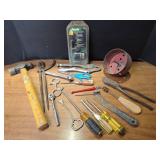Mixed Hand Tool Collection with Jacobs Chuck