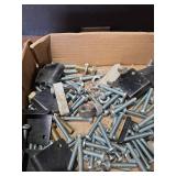 Mixed Hardware Lot - Bolts, Nuts & Brackets