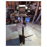 Emerson Electric 1/3 HP Bench Grinder Model 128-1 on Steel Stand