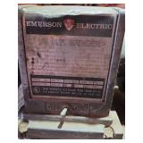 Emerson Electric 1/3 HP Bench Grinder Model 128-1 on Steel Stand