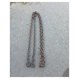 Heavy Duty Tow Chain with Hooks 14ft