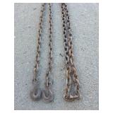 Heavy Duty Tow Chain with Hooks 14ft