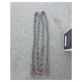 Heavy Duty Steel Chain with Hooks 14ft
